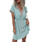 Boho-jurk met V-hals en kant voor dames