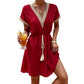 Boho-jurk met V-hals en kant voor dames