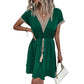 Boho-jurk met V-hals en kant voor dames