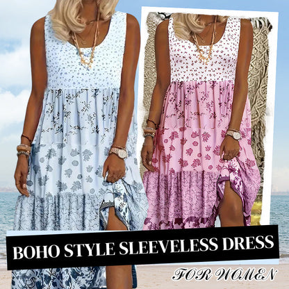 Mouwloze jurk in boho-stijl voor dames