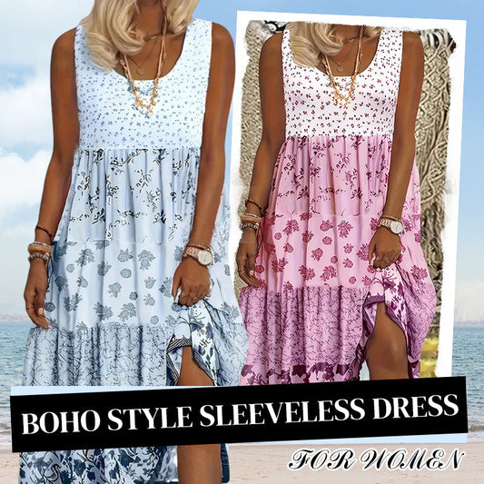 Mouwloze jurk in boho-stijl voor dames