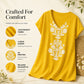 Casual jurk met V-hals en print voor dames