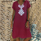 Casual jurk met V-hals en print voor dames
