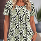 💥【LIMITED TIME 50% OFF】🔥 Oversized Ronde Hals Print Top | Relaxte Pasvorm | Kreukvrij & Ademend | Uniek Artistiek Patroon | Groen/Paars/Blauw S-3XL