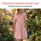 🎉 TIJDELIJKE AANBIEDING: 50% KORTING! 👗 Bloemenjurk met V-hals en zakken – Moeiteloze tuincharme 🌸