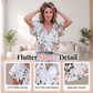 👚Casual damesblouse met V-hals en bloemenprint🌸
