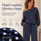 Tweedelige set met polkadots en blote schouders voor dames