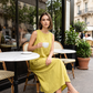 Mouwloze casual jurk met ronde hals voor dames, losvallende maxi-jurk in linnenlook met zakken