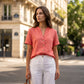 Zomerse casual top met V-hals voor dames