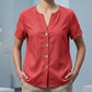Zomerse casual top met V-hals voor dames