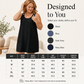 Mouwloze tanktopjurk voor dames met zakken