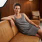 Mouwloze tanktopjurk voor dames met zakken