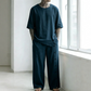 Tweedelige set met casual overhemd en broek voor heren