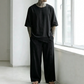 Tweedelige set met casual overhemd en broek voor heren