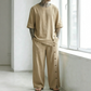 Tweedelige set met casual overhemd en broek voor heren