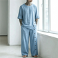 Tweedelige set met casual overhemd en broek voor heren