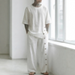 Tweedelige set met casual overhemd en broek voor heren