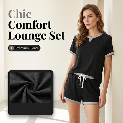 Set met casual top en korte broek voor dames