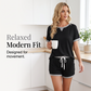 Set met casual top en korte broek voor dames