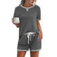 Set met casual top en korte broek voor dames