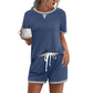 Set met casual top en korte broek voor dames