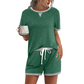 Set met casual top en korte broek voor dames