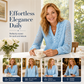 Dames-top met V-hals, lange mouwen en patchwork van kant