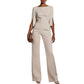 Elegante, met kralen versierde, slanke jumpsuit