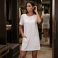 Loszittende T-shirtjurk voor dames voor de zomer, met zakken