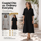 Zomerse casual jurk met knopen voor dames