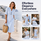 Zomerse casual jurk met knopen voor dames