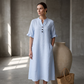Zomerse casual jurk met knopen voor dames