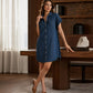Relaxte denim jurk voor dames