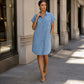 Relaxte denim jurk voor dames