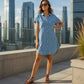 Relaxte denim jurk voor dames