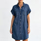 Relaxte denim jurk voor dames