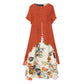 Casual jurk voor dames met gelaagde look en bloemenprint