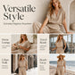 Casual katoen-linnen loungewear-set voor dames