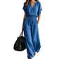 Casual katoen-linnen loungewear-set voor dames