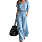 Casual katoen-linnen loungewear-set voor dames