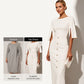 Elegante jurk met gespleten mouwen voor dames