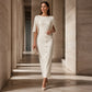 Elegante jurk met gespleten mouwen voor dames