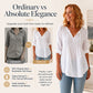 Casual damesblouse met V-hals en plooien