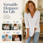 Casual damesblouse met V-hals en plooien