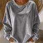 Casual dames-shirt met ronde hals en lange mouwen