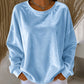 Casual dames-shirt met ronde hals en lange mouwen