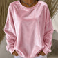 Casual dames-shirt met ronde hals en lange mouwen
