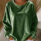 Casual dames-shirt met ronde hals en lange mouwen
