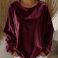 Casual dames-shirt met ronde hals en lange mouwen