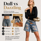 ⌛Tijdelijke aanbieding – Damesjeansshort met strass en scheuren